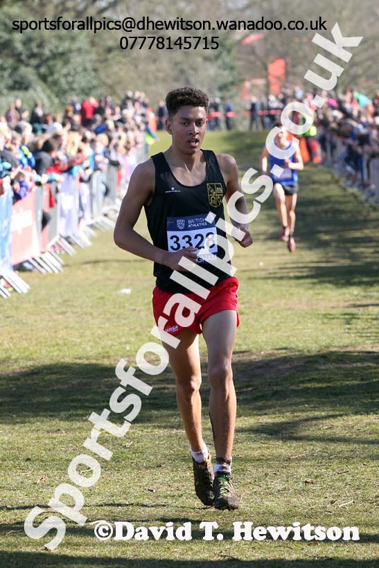Mens under-17s Inter Counties Cross Country,  Cofton Park, Birmingham. Photo: David T. Hewitson/Sports for All Pics